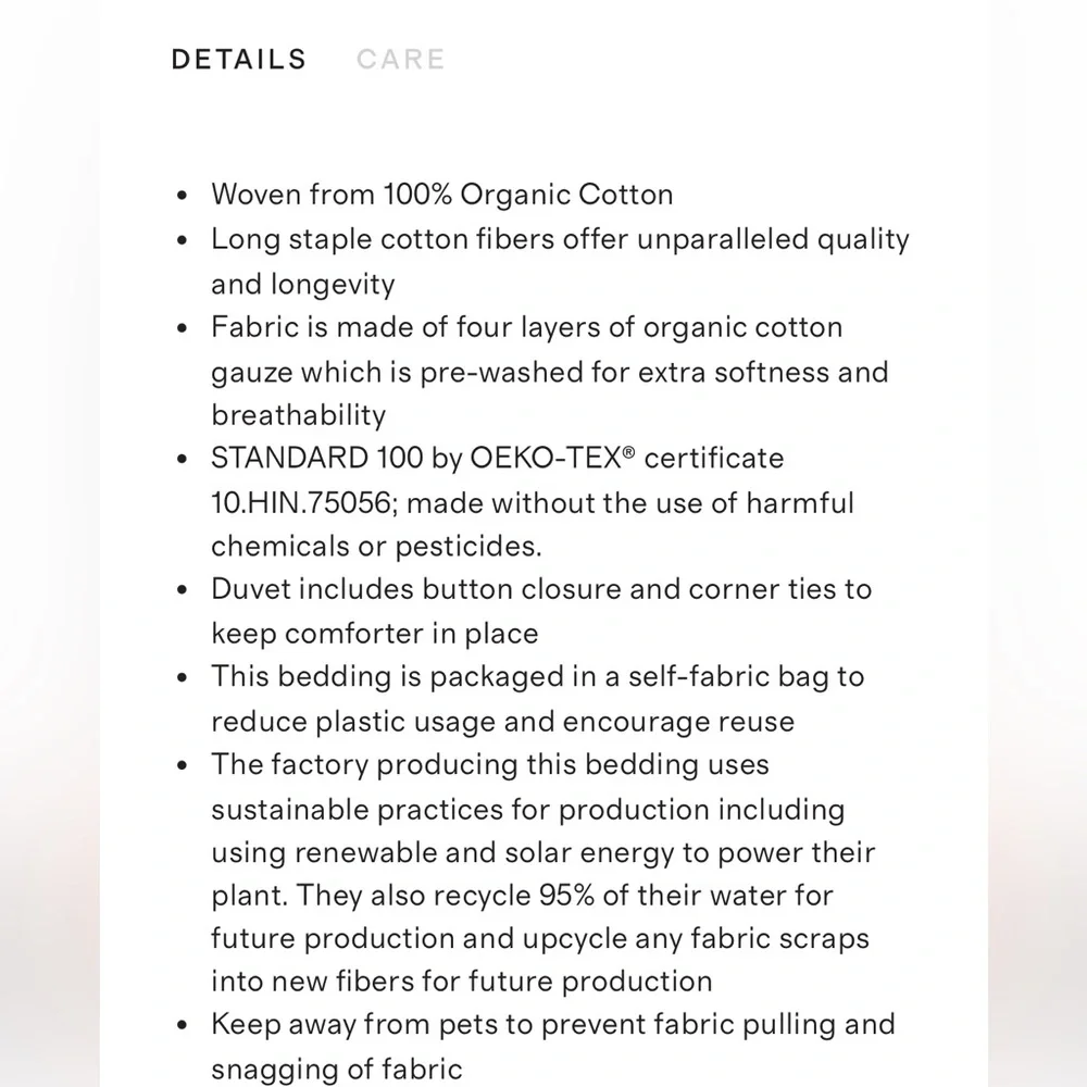 QUINCE Organic Airy Gauze Duvet Cover Twin White